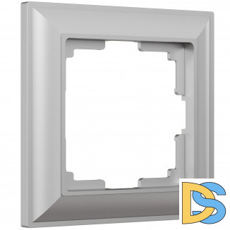 Рамка на 1 пост (серебряный) W0012206