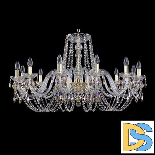 Подвесная люстра Bohemia Ivele Crystal 1402/12/360 G K801