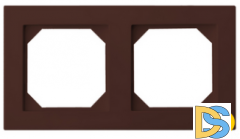 Рамка 2-ая Epsilon коричневый