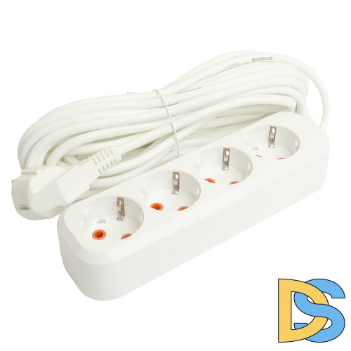 Удлинитель четырехместный Stekker Home 49352