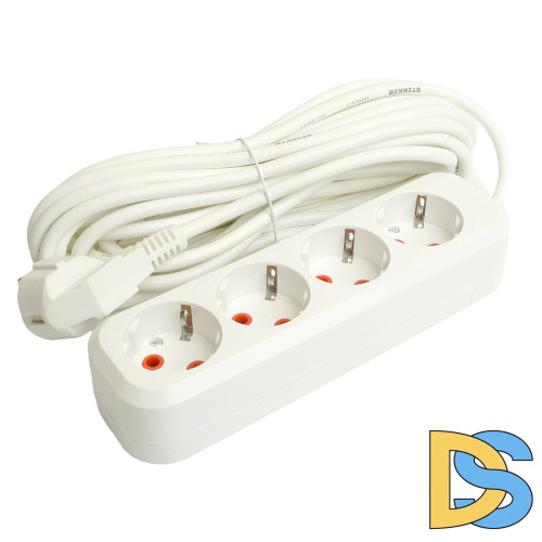 Удлинитель четырехместный Stekker Home 49352