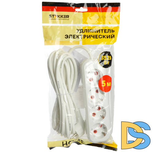Удлинитель четырехместный Stekker Home 49352