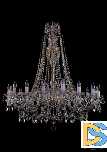 Подвесная люстра Bohemia Ivele Crystal 1411/16/400/XL-115 G