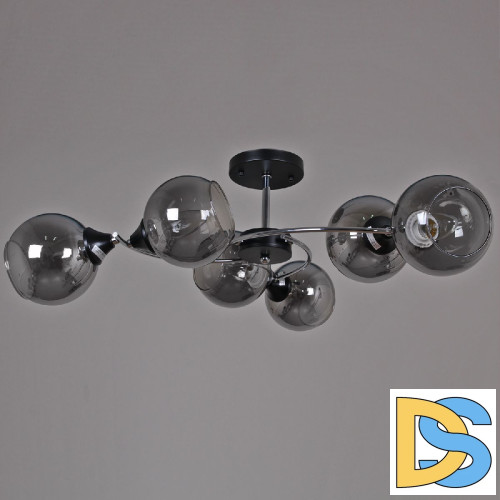 Люстра на штанге Reluce 02288-0.3-06 BK+CH