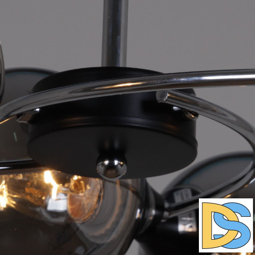 Люстра на штанге Reluce 02288-0.3-06 BK+CH