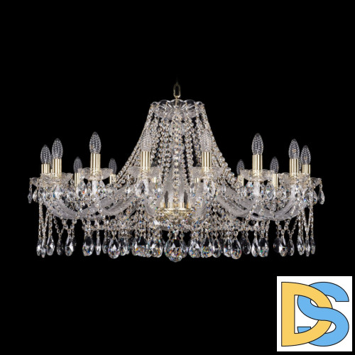 Подвесная люстра Bohemia Ivele Crystal 1413/16/360 G