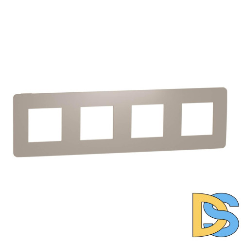 Рамка 4-постовая Schneider Electric Unica New NU280827
