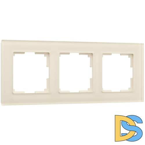 Рамка на 3 поста Werkel Favorit молочный 4690389183423 W0031141