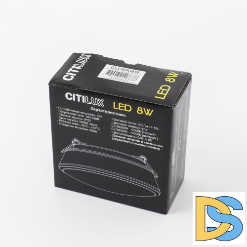 Встраиваемый светодиодный светильник Citilux Дельта CLD6008Nz