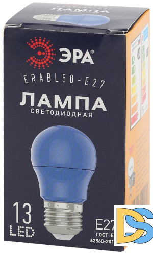 Лампа светодиодная Эра E27 3W 3000K ERABL50-E27 Б0049578