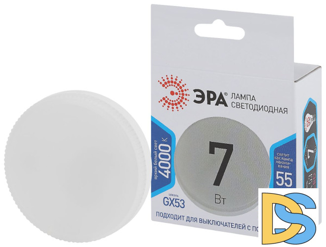 Лампа светодиодная Эра GX53 7W 4000K LED GX-7W-840-GX53 Б0017232