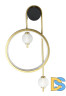 Бра Crystal lux RODRIGO AP20W LED BLACK/GOLD