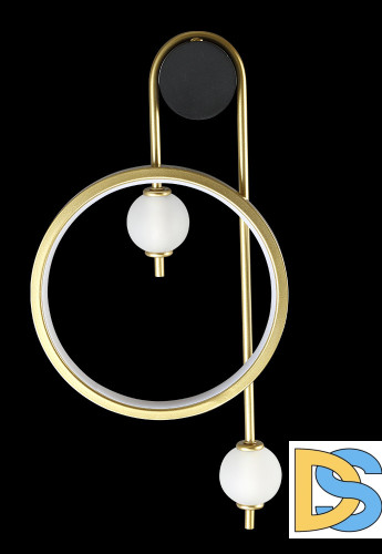 Бра Crystal lux RODRIGO AP20W LED BLACK/GOLD