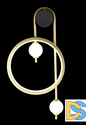 Бра Crystal lux RODRIGO AP20W LED BLACK/GOLD