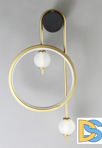 Бра Crystal lux RODRIGO AP20W LED BLACK/GOLD