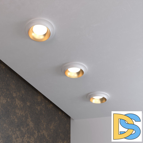 Встраиваемый светильник Elektrostandard 113 MR16 золото/белый 4690389169007