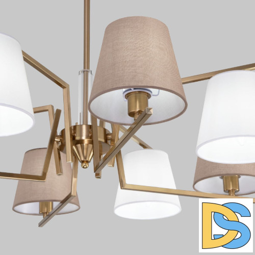 Люстра на штанге Eurosvet Ozark 60149/8 латунь a064981