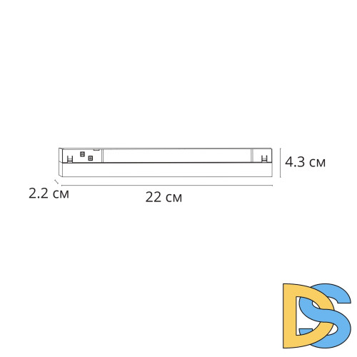 Трековый магнитный светильник Arte Lamp Linea A4684PL-1BK