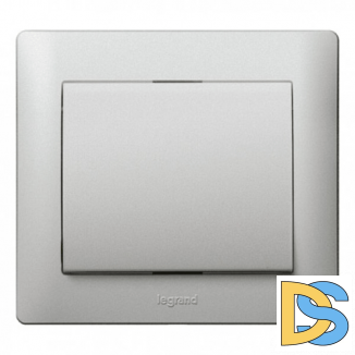 Переключатель 1кл проходной Legrand Galea Life - алюминий