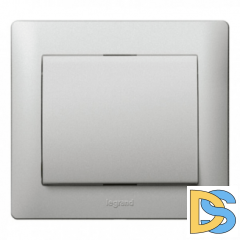Переключатель 1кл проходной Legrand Galea Life - алюминий