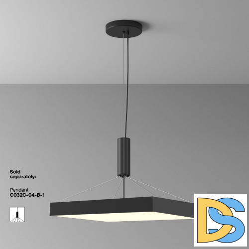 Потолочный светильник Maytoni Zon C032CL-90W3K-SQ-B