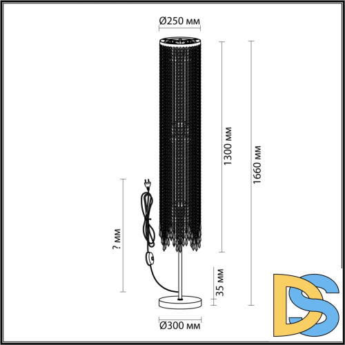 Торшер Odeon Light Chokka 5028/3F