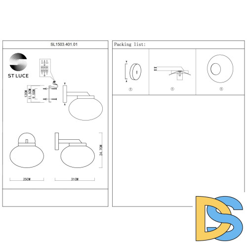 Бра ST Luce Modica SL1503.401.01