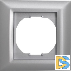 Рамка 1-я серебристая Vesta-Electric Roma Silver