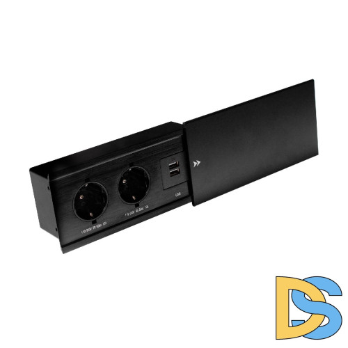 Блок розеток JX (Slide Top) (2 секции + 2 USB с кабелем питания) Mebax 00-00002889