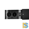Блок розеток JX (Slide Top) (2 секции + 2 USB с кабелем питания) Mebax 00-00002889