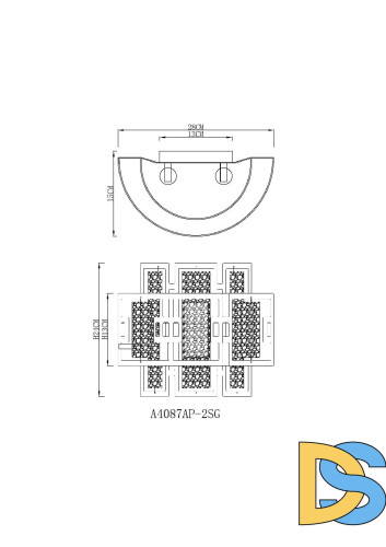 Настенный светильник Arte Lamp Blake A4087AP-2SG