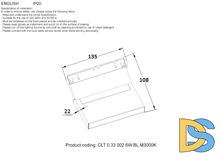 Трековый магнитный светильник Crystal Lux Space CLT 0.33 002 6W BL M3000K