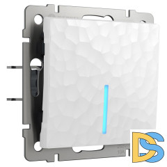 Выключатель Werkel Hammer одноклавишный с подсветкой белый W1210101 4690389161995