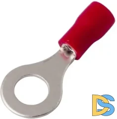 Наконечник кольцевой изолированный ø 6.5 мм 0.5-1.5 мм² (НКи 1.5-6/НКи 1,25-6) красный
