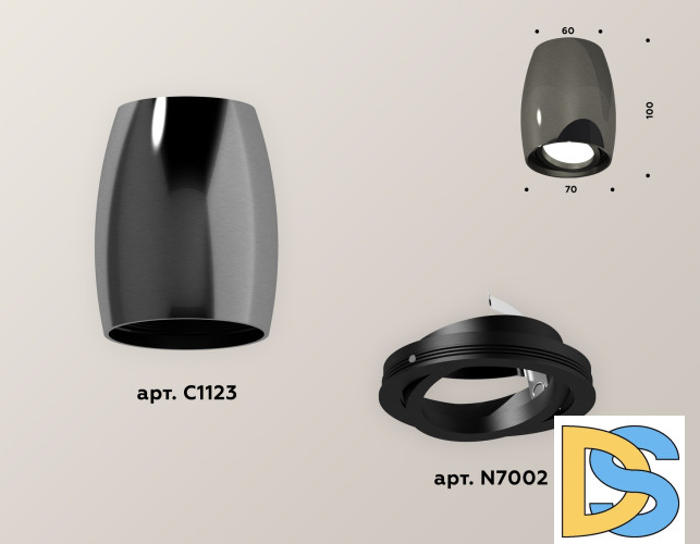 Накладной поворотный светильник Ambrella Light Techno XS1123002 (C1123, N7002)