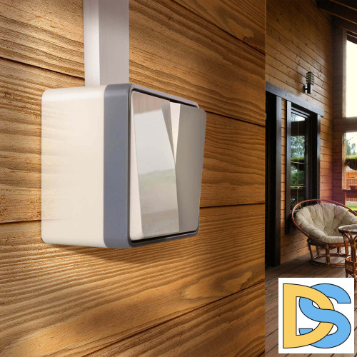 Выключатель Werkel двухклавишный влагозащищенный Gallant слоновая кость WL15-03-02 4690389102271