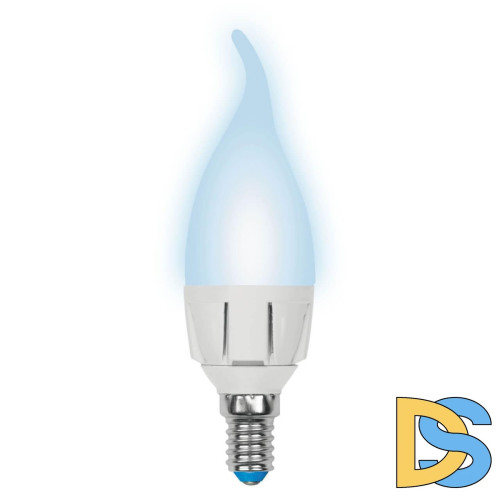 Лампа светодиодная (UL-00002415) Uniel E14 7W 4000K матовая LED-CW37 7W/NW/E14/FR PLP01WH