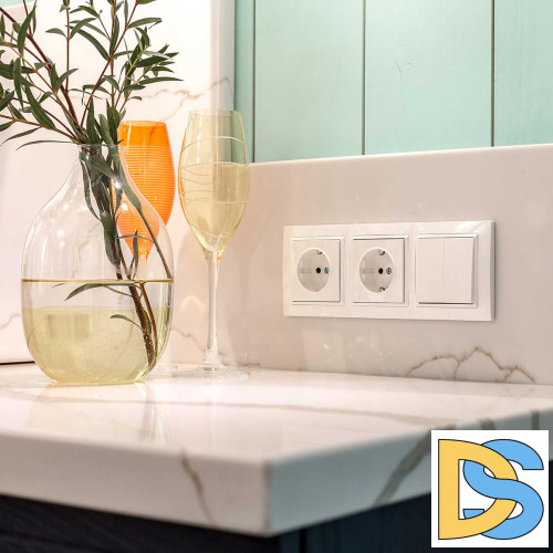 Розетка с заземлением, безвинтовой зажим Werkel белый W1171301 4690389155321