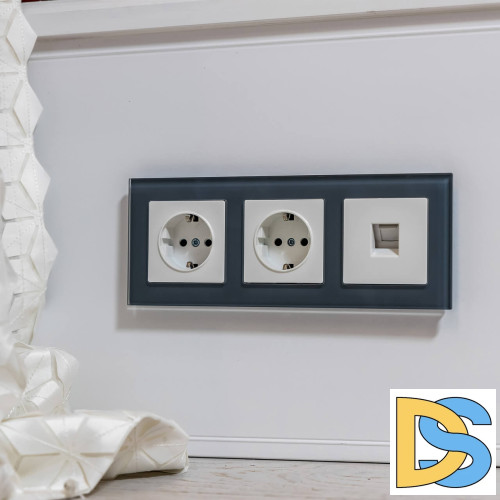 Розетка с заземлением, безвинтовой зажим Werkel белый W1171301 4690389155321