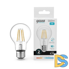 Лампа светодиодная Gauss Filament Elementary E27 7W 4100K 22227
