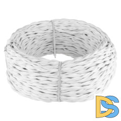 Ретро кабель Werkel витой двухжильный 1,5 мм белый W6452201 4690389165344