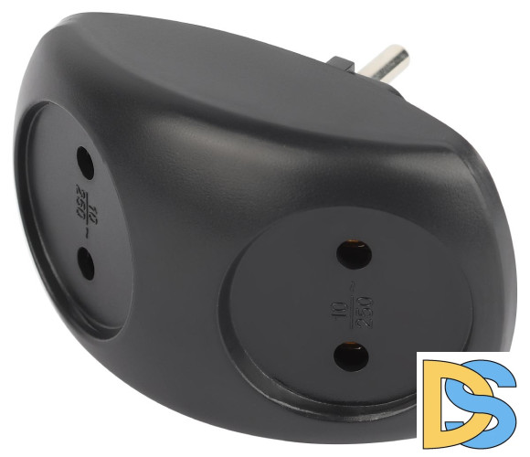 Разветвитель электрический Эра SPx-2-B Б0059720