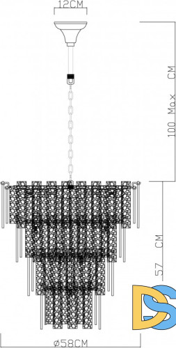 Потолочная люстра Divinare Felis 6005/17 LM-9