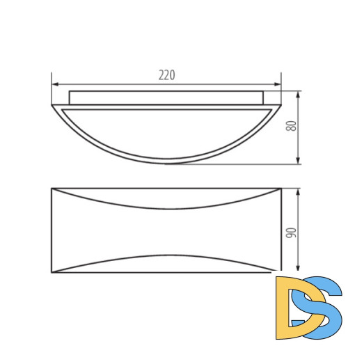 Уличный настенный светильник Kanlux Biso Led el 8W-GR 29260