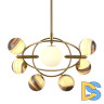 Люстра на штанге Delight Collection Planet KG1122P-7B brass