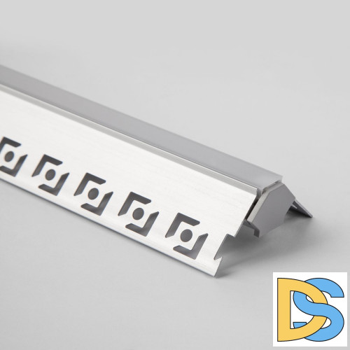 Профиль встраиваемый угловой алюминиевый с экраном Elektrostandard внешний угол LL-2-ALP015 4690389170584