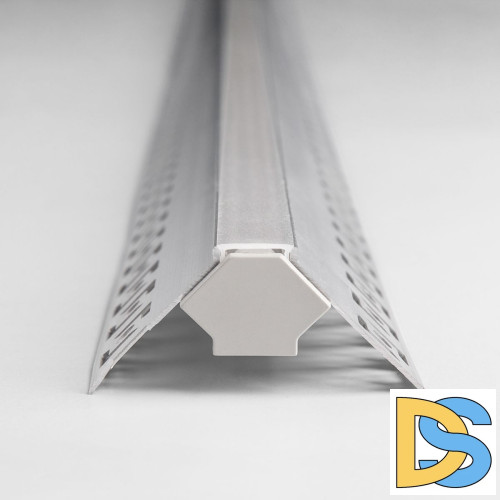 Профиль встраиваемый угловой алюминиевый с экраном Elektrostandard внешний угол LL-2-ALP015 4690389170584