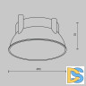 Декоративная рамка-отражатель Maytoni Downlight Ring12-15W-RD-BS