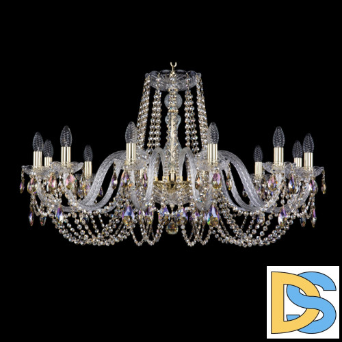 Подвесная люстра Bohemia Ivele Crystal 1402/12/360 G R801