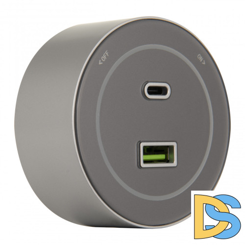 Трековая розетка Arte Milano Am-track-sockets-39 399732TS/USB-Type-C Silver